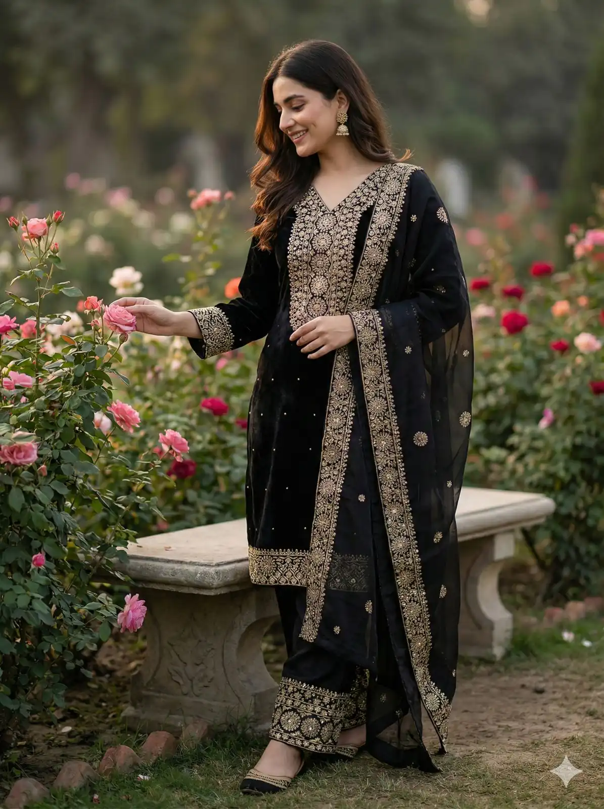 JF 040 Black Fendy Silk Salwar Suitwith Embroidery Work & Lace Work. Now at just ₹2049. Delivery 4-6 Working Days. Shop now. | Casual Suits, Jump Suits, Creative suits, Designer Suits, Palazzo Suits, Party Wear Suits, Patiala Suits, Salwar suit, Straight Suits