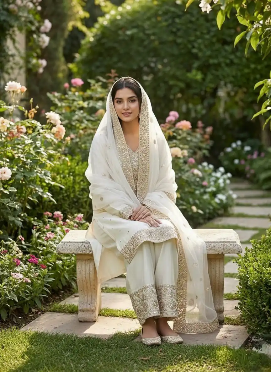 JF 040 Off White Fendy Silk Salwar Suitwith Embroidery Work & Lace Work. Now at just ₹2049. Delivery 4-6 Working Days. Shop now. | Casual Suits, Jump Suits, Creative suits, Designer Suits, Palazzo Suits, Party Wear Suits, Patiala Suits, Salwar suit, Straight Suits