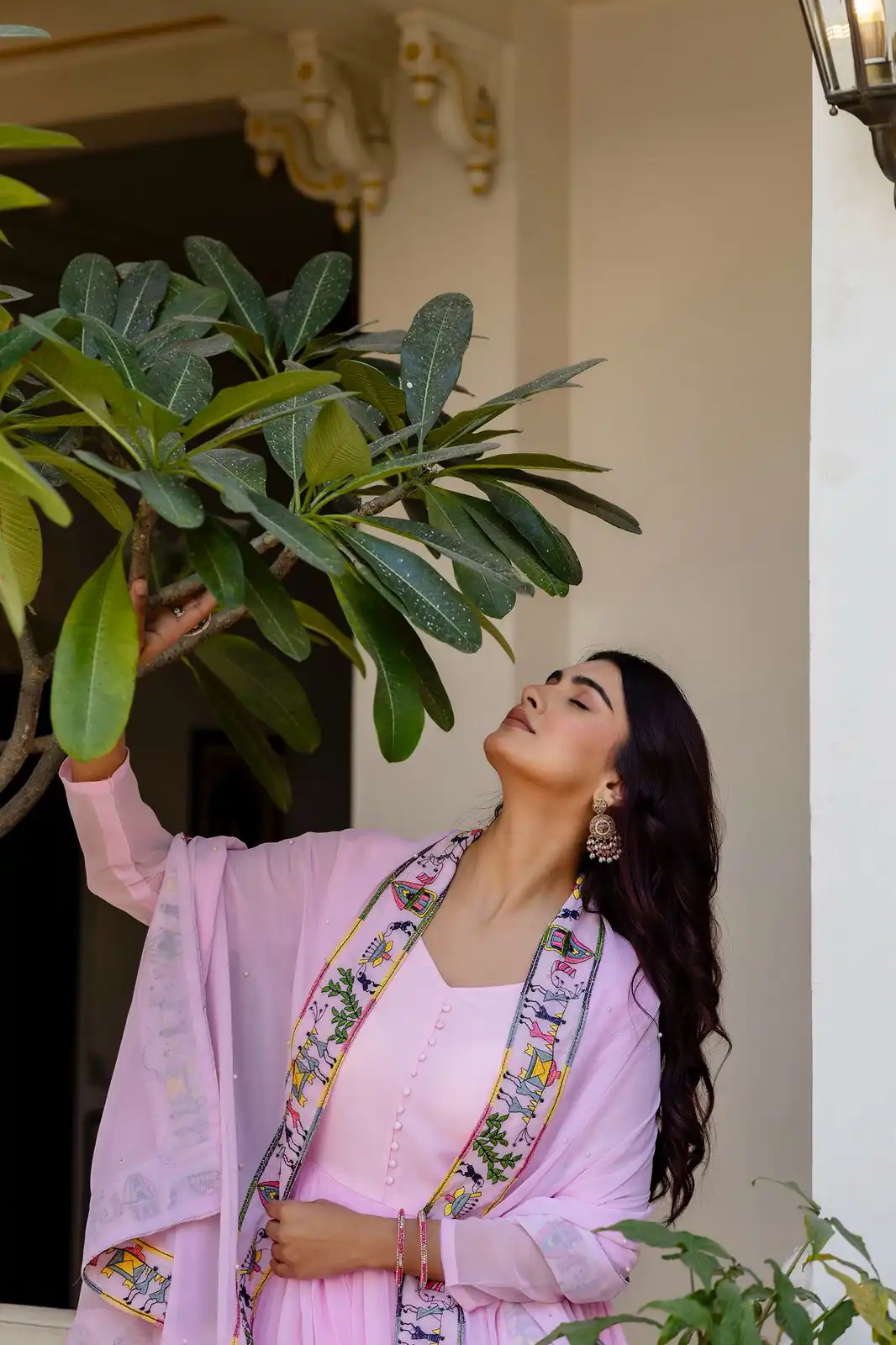 RR 41 Pink Faux Georgette Gown Perfect for Wedding, Party, Makar Sankranti, Karwa Chauth, Ethnic Day – . Now at just ₹2599. Delivery 4-6 Working D | Bollywood Gowns, Creative Gowns, Designer Gowns, Embroidered Gowns, Gowns, Party Wear Gowns