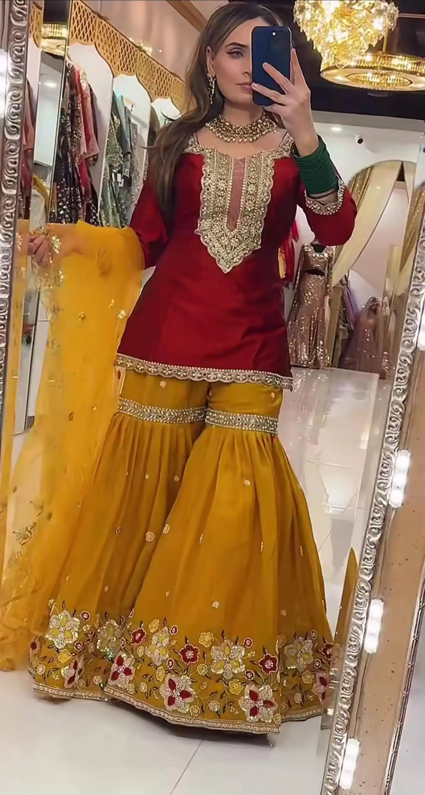 NF 1272 Red Faux Georgette Gown Perfect for Wedding, Party, Makar Sankranti, Karwa Chauth, Ethnic Day – . Now at just ₹2449. Delivery 4-6 Working D | Casual Suits, Jump Suits, Creative suits, Designer Suits, Palazzo Suits, Party Wear Suits, Patiala Suits, Salwar suit, Straight Suits