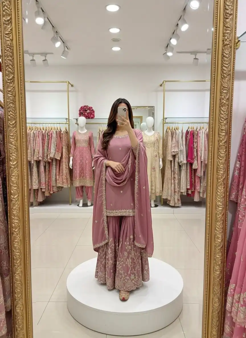 WW 1168 Onion Color Chinon Silk Salwar Suit with Embroidery Work. Online Get it for ₹2099. Delivery 4-6 Working Days. Shop now. | Casual Suits, Jump Suits, Creative suits, Designer Suits, Palazzo Suits, Party Wear Suits, Patiala Suits, Salwar suit, Straight Suits