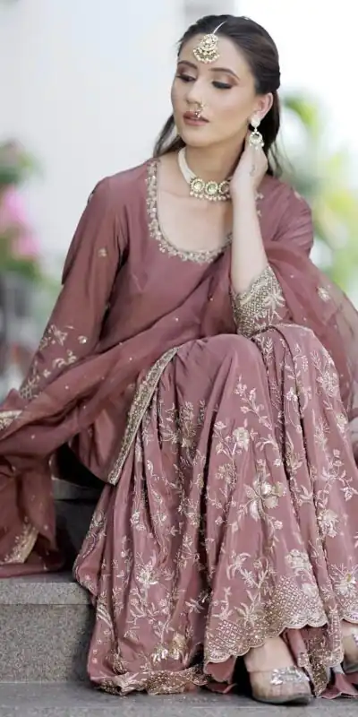 WW 1168 Onion Color Chinon Silk Salwar Suit with Embroidery Work. Online Get it for ₹2099. Delivery 4-6 Working Days. Shop now. | Casual Suits, Jump Suits, Creative suits, Designer Suits, Palazzo Suits, Party Wear Suits, Patiala Suits, Salwar suit, Straight Suits