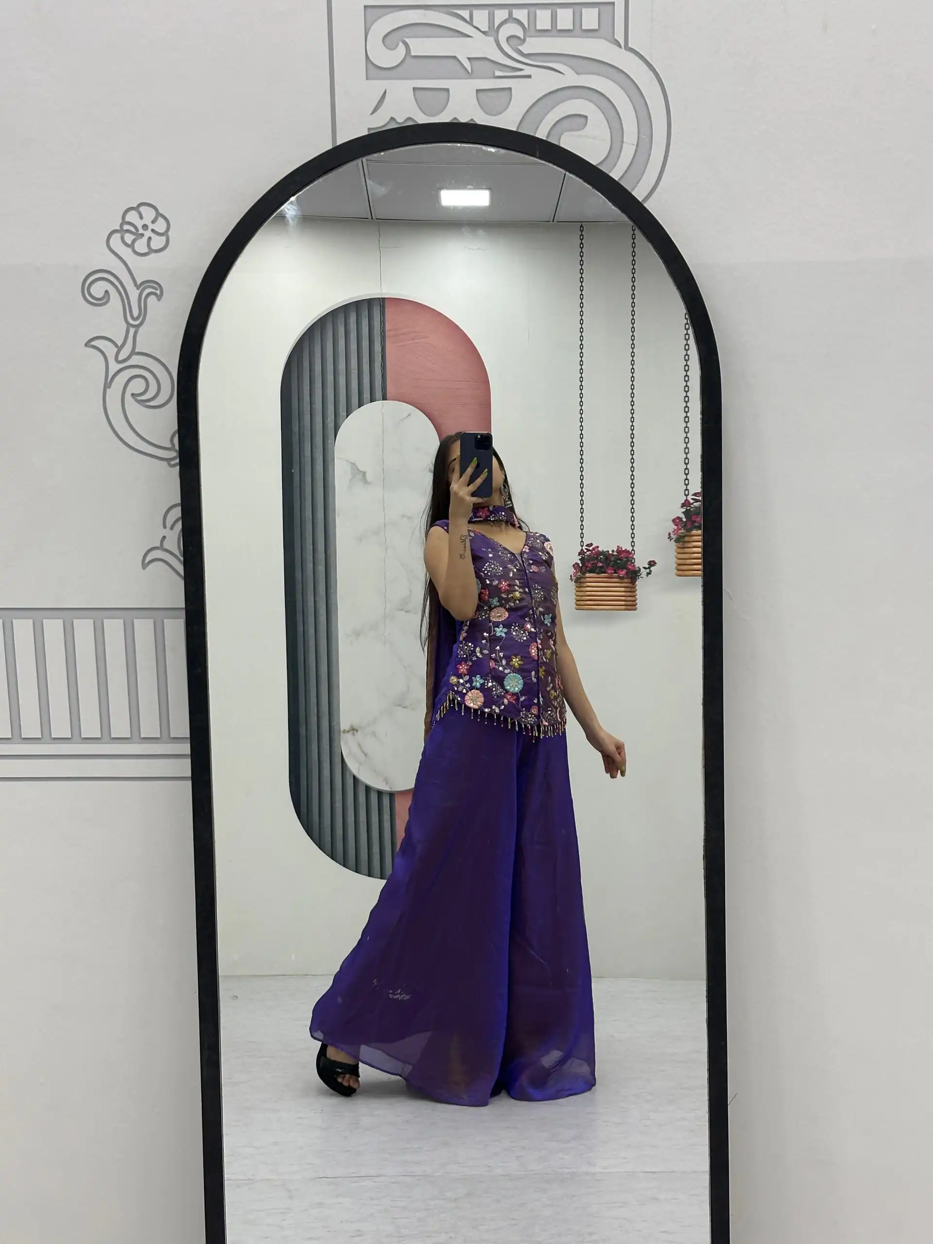 PC 551 Purple Tissue Simmer Salwar Suit with Embroidery Work. Affordable Price ₹2549. Delivery 4-6 Working Days. Shop now. | Casual Suits, Jump Suits, Creative suits, Designer Suits, Palazzo Suits, Party Wear Suits, Patiala Suits, Salwar suit, Straight Suits