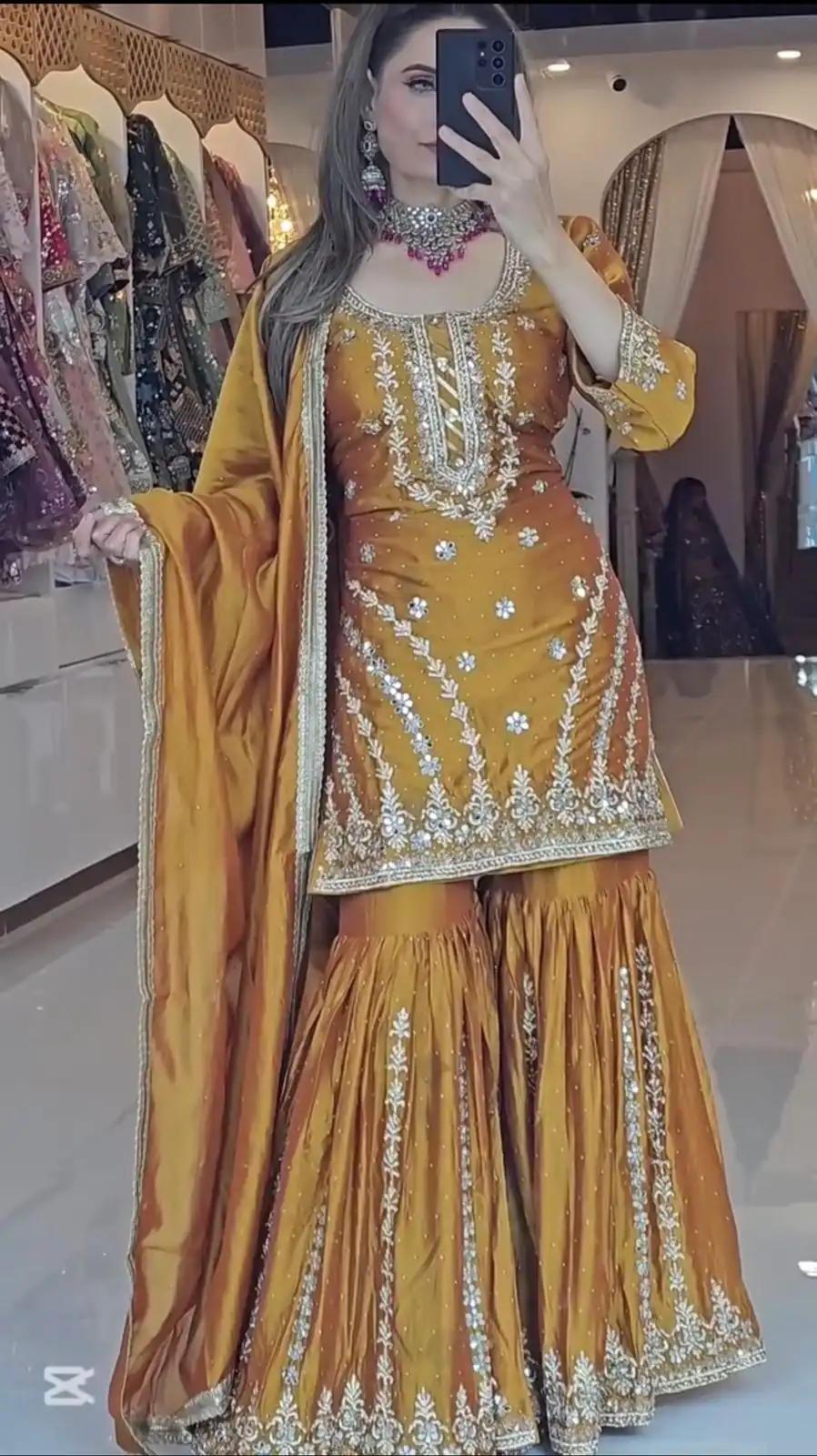 ND 5036 Yellow Color Chinon Silk Salwar Suit with Embroidery Work. Online Get it for ₹2149. Delivery 4-6 Working Days. Shop now. | Casual Suits, Jump Suits, Creative suits, Designer Suits, Palazzo Suits, Party Wear Suits, Patiala Suits, Salwar suit, Straight Suits