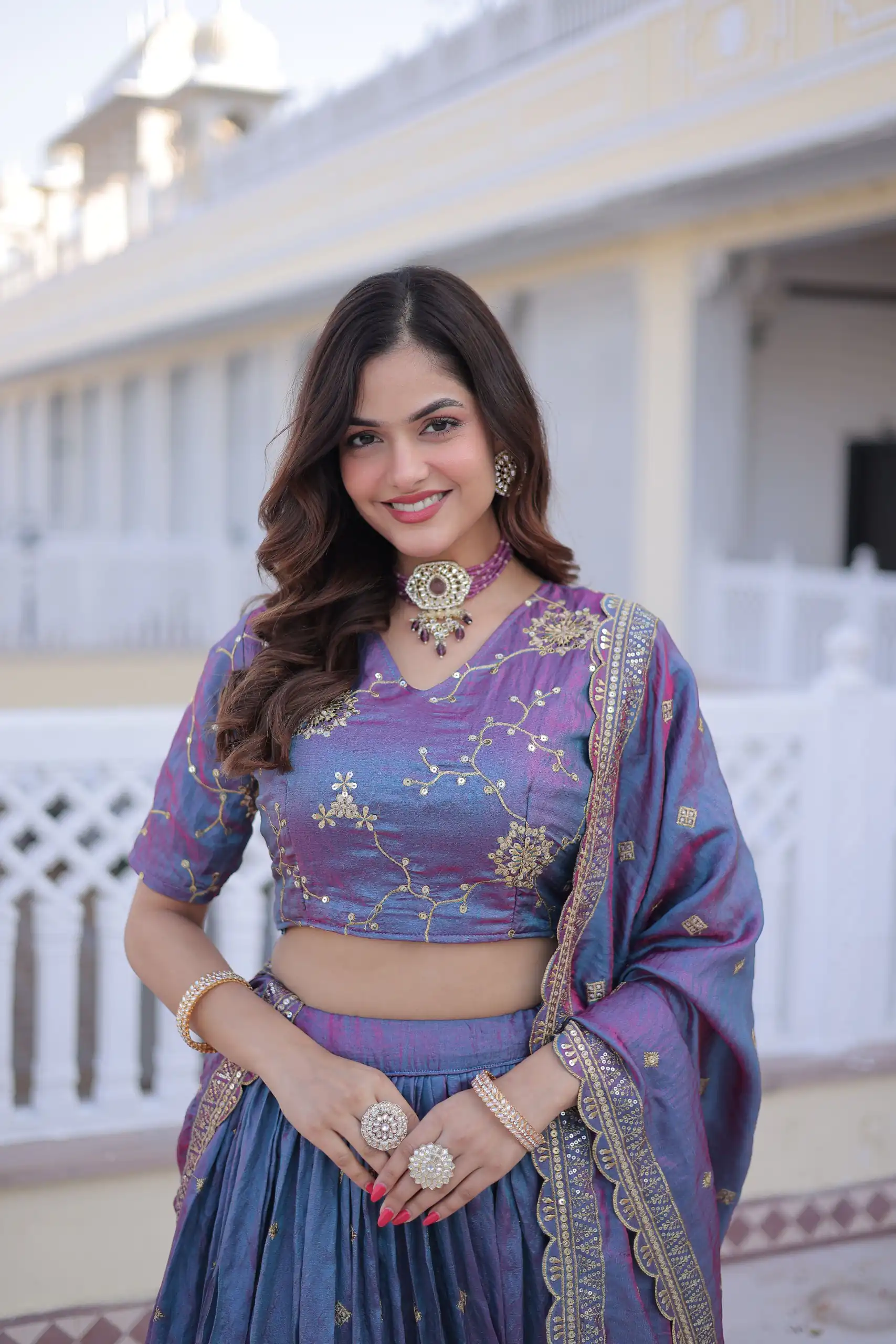 KA 5066 Blue Ysl Silk Lehenga Choli Perfect for Wedding, Party, Lohri, Pongal, Engagement – . Now at just ₹2649. Delivery 4-6 Working Days. Shop now. | Bollywood Lehenga, Creative Lehenga, Designer Lehenga, Embroidered Lehenga, Lehenga, Party Wear Lehenga