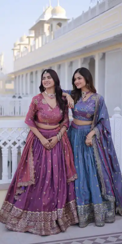 KA 5066 Blue Ysl Silk Lehenga Choli Perfect for Wedding, Party, Lohri, Pongal, Engagement – . Now at just ₹2649. Delivery 4-6 Working Days. Shop now. | Bollywood Lehenga, Creative Lehenga, Designer Lehenga, Embroidered Lehenga, Lehenga, Party Wear Lehenga