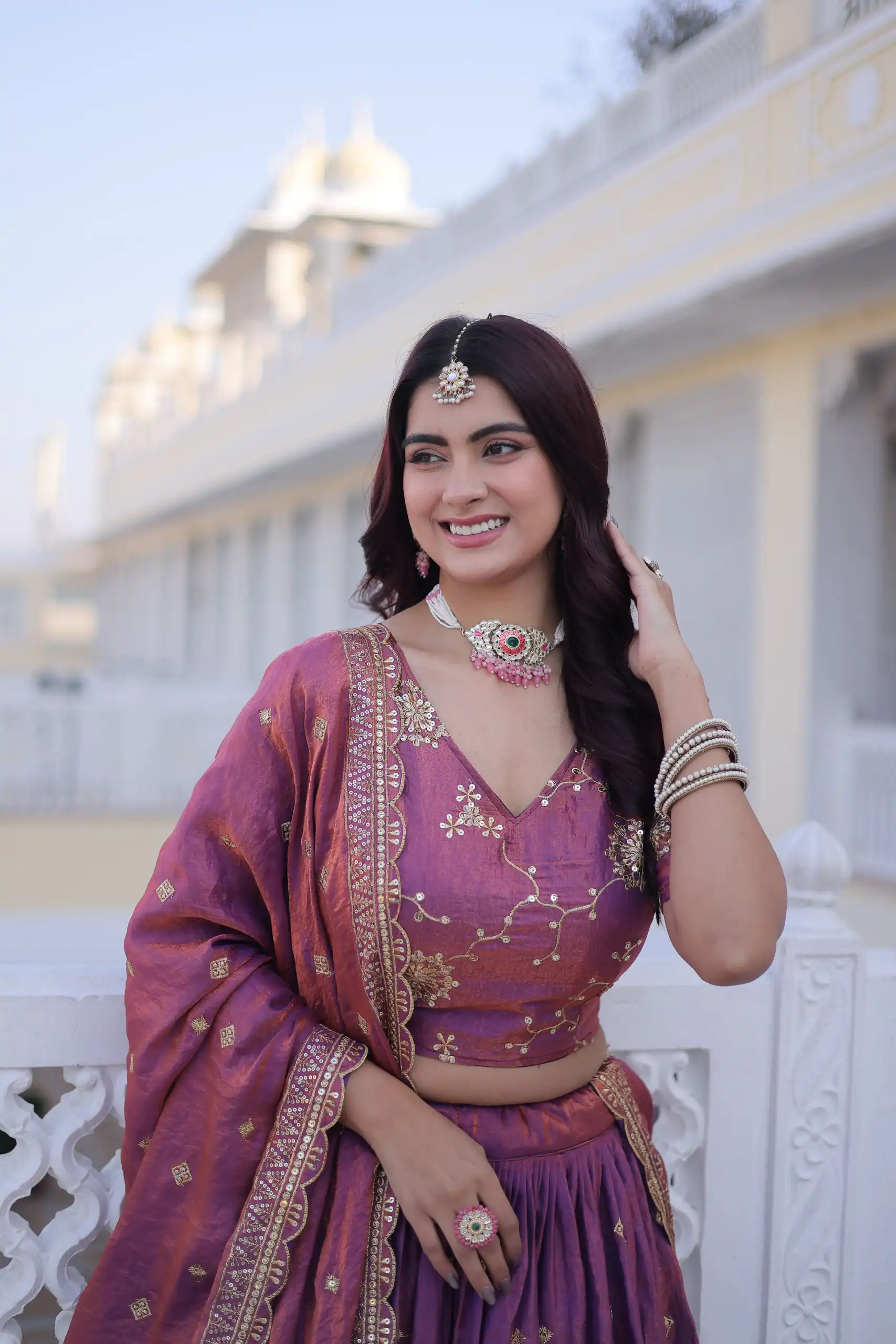 KA 5066 Purple Ysl Silk Lehenga Choli Perfect for Wedding, Party, Lohri, Pongal, Engagement – . Now at just ₹2649. Delivery 4-6 Working Days. Shop now. | Bollywood Lehenga, Creative Lehenga, Designer Lehenga, Embroidered Lehenga, Lehenga, Party Wear Lehenga