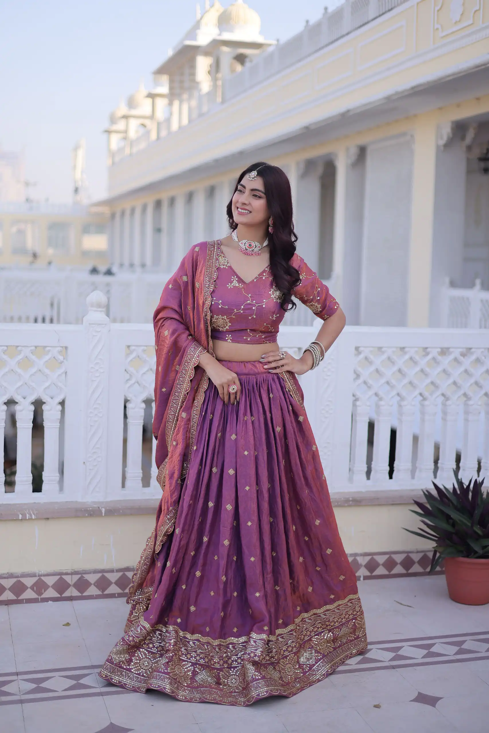 KA 5066 Purple Ysl Silk Lehenga Choli Perfect for Wedding, Party, Lohri, Pongal, Engagement – . Now at just ₹2649. Delivery 4-6 Working Days. Shop now. | Bollywood Lehenga, Creative Lehenga, Designer Lehenga, Embroidered Lehenga, Lehenga, Party Wear Lehenga