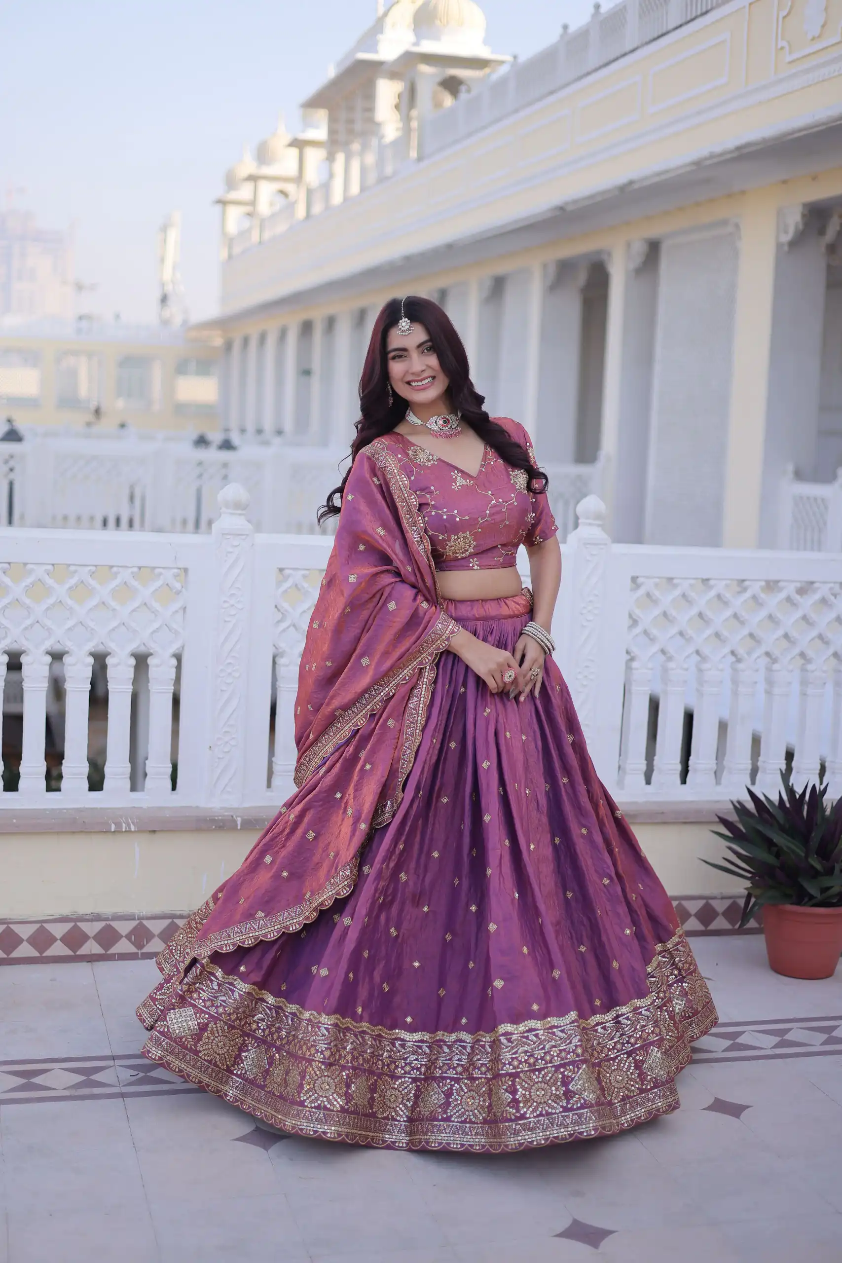KA 5066 Purple Ysl Silk Lehenga Choli Perfect for Wedding, Party, Lohri, Pongal, Engagement – . Now at just ₹2649. Delivery 4-6 Working Days. Shop now. | Bollywood Lehenga, Creative Lehenga, Designer Lehenga, Embroidered Lehenga, Lehenga, Party Wear Lehenga