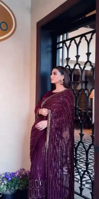 FB L342 Wine Color Kasturi Silk Georgette Saree with Zari Work. Online Best Price ₹2649. Delivery 4-6 Working Days. Shop now. | Creative Sarees, Bollywood Sarees, Designer Sarees, Embroidered Sarees, Ethnic Saree, Modern Digital sarees, Party Wear Sarees, Sarees