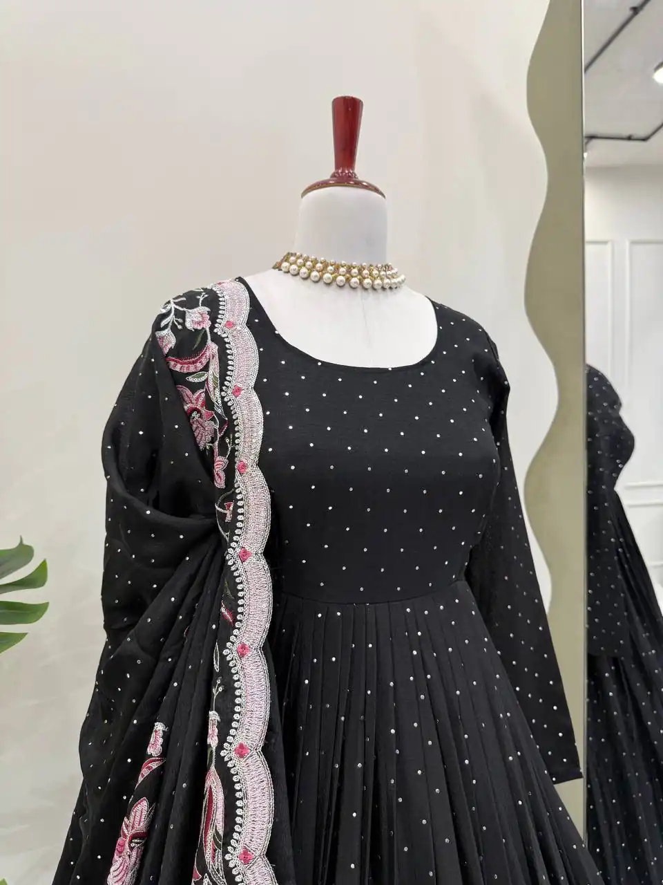 RTC 5873 Black Color Chinon Silk Salwar Suit with Designer Work. Exclusive Offer ₹2449. Delivery 4-6 Working Days. Shop now. | Casual Suits, Jump Suits, Creative suits, Designer Suits, Palazzo Suits, Party Wear Suits, Patiala Suits, Salwar suit, Straight Suits