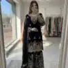 WW 1250 Black Faux Georgette With 5 mm Sequence Work Salwar Suit Wedding, Party, Festive, Events Etc. Expected Delivery 4-6 Working Days @2399/- | Casual Suits, Jump Suits, Creative suits, Designer Suits, Palazzo Suits, Party Wear Suits, Patiala Suits, Salwar suit, Straight Suits