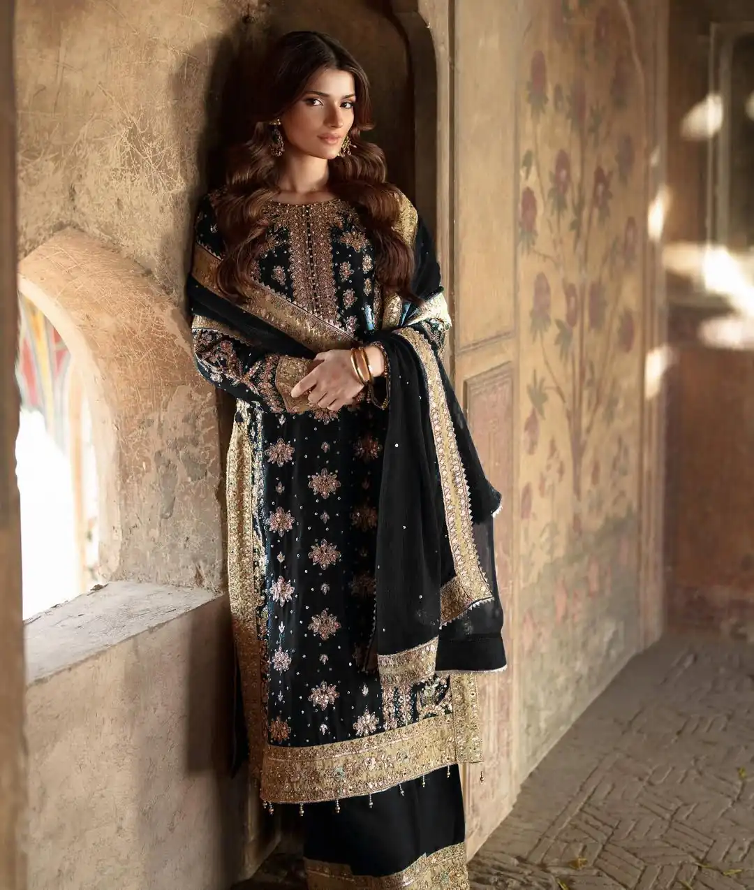 ZF 415 Black Color Georgette Sequence Work Salwar Suit Casual, Wedding, Festive, Events . Expected Delivery  4-6 Working Days @2149/- only      | Casual Suits, Jump Suits, Creative suits, Designer Suits, Palazzo Suits, Party Wear Suits, Patiala Suits, Salwar suit, Straight Suits