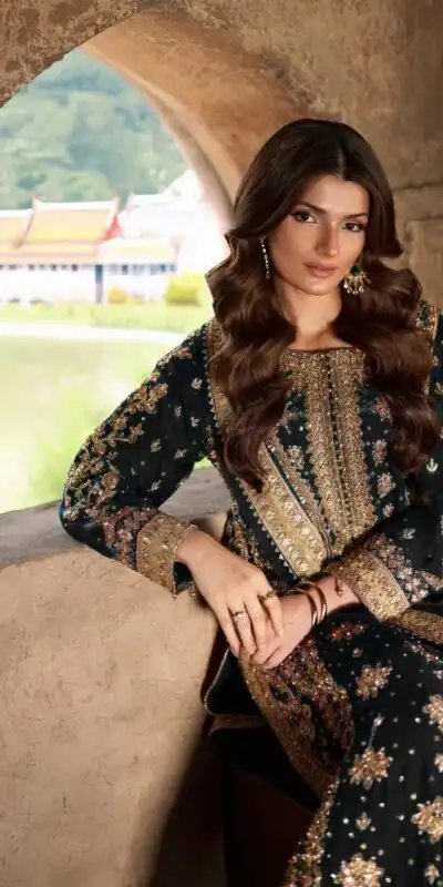 ZF 415 Black Color Georgette Sequence Work Salwar Suit Casual, Wedding, Festive, Events . Expected Delivery  4-6 Working Days @2149/- only      | Casual Suits, Jump Suits, Creative suits, Designer Suits, Palazzo Suits, Party Wear Suits, Patiala Suits, Salwar suit, Straight Suits