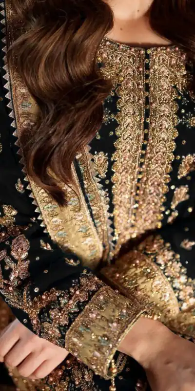 ZF 415 Black Color Georgette Sequence Work Salwar Suit Casual, Wedding, Festive, Events . Expected Delivery 4-6 Working Days @2149/- only | Casual Suits, Jump Suits, Creative suits, Designer Suits, Palazzo Suits, Party Wear Suits, Patiala Suits, Salwar suit, Straight Suits