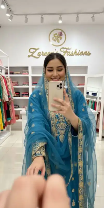 LG 2065 Blue Chinon Salwar Suit with Embroidery Work. Wedding, Party, Festive, Events, Grab it for ₹2449. Delivery 4-6 Working Days. Shop now. | Casual Suits, Jump Suits, Creative suits, Designer Suits, Palazzo Suits, Party Wear Suits, Patiala Suits, Salwar suit, Straight Suits