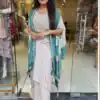BB 53 Blue Crap Silk Dhoti Suit. Perfect for Wedding, Party, Anniversary, Holi, Temple Visit – Available at ₹2599 only. Delivery 4-6 Working Days. | Casual Suits, Jump Suits, Creative suits, Designer Suits, Palazzo Suits, Party Wear Suits, Patiala Suits, Salwar suit, Straight Suits