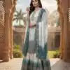 AD 223 Blue Dual Tone Star Georgette Salwar Suit with Embroidery Work. Get it for ₹2399. Delivery 4-6 Working Days. Shop now. | Casual Suits, Jump Suits, Creative suits, Designer Suits, Palazzo Suits, Party Wear Suits, Patiala Suits, Salwar suit, Straight Suits
