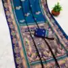 MB 1013 Blue Color Paithani silk Saree with Zari Work & Lace Work. Festive Deal ₹2399. Delivery 4-6 Working Days. Shop now. | Creative Sarees, Bollywood Sarees, Designer Sarees, Embroidered Sarees, Ethnic Saree, Modern Digital sarees, Party Wear Sarees, Sarees