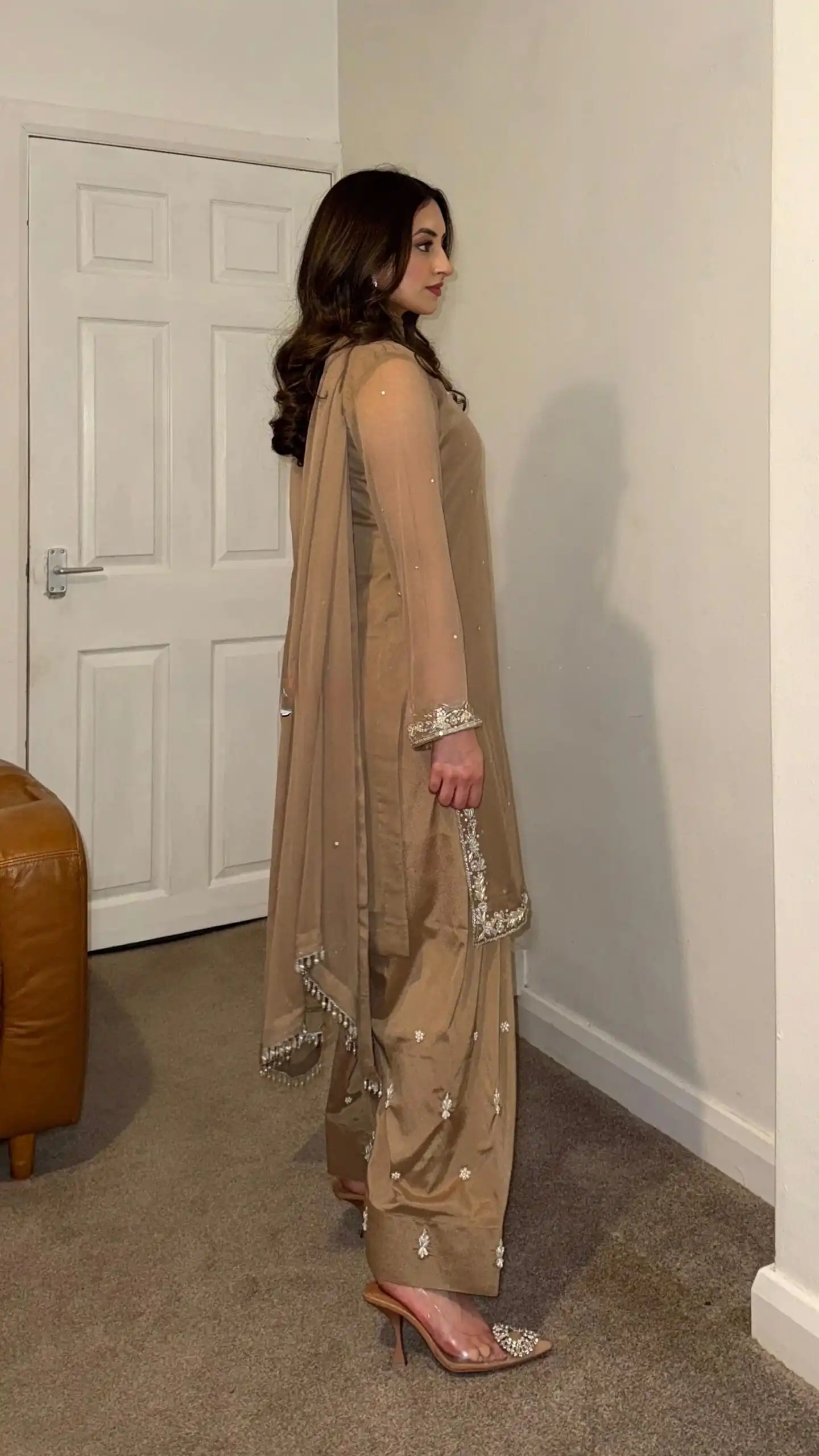 SRK 5263 Brown Color Fox Georgette Salwar Suit with Embroidery Work. Online Now at just ₹1749. Delivery 4-6 Working Days. Shop now. | Casual Suits, Jump Suits, Creative suits, Designer Suits, Palazzo Suits, Party Wear Suits, Patiala Suits, Salwar suit, Straight Suits