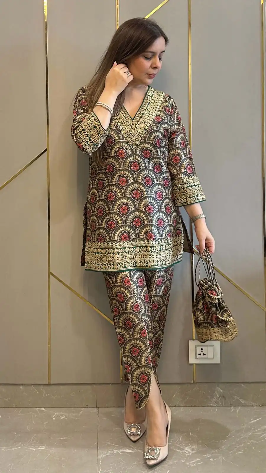 ST 1124 Brown in Mul Cotton Lace Work & Embroidery Work Salwar Suit . Special Price ₹1849. Delivery 4-6 Working Days. Shop now. | Casual Suits, Jump Suits, Creative suits, Designer Suits, Palazzo Suits, Party Wear Suits, Patiala Suits, Salwar suit, Straight Suits