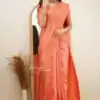 KP 6015 Peach Soft Lichi Silk Saree with Lace Border & Lace Work. Special Price ₹1349. Delivery 4-6 Working Days. Shop now. | Creative Sarees, Bollywood Sarees, Designer Sarees, Embroidered Sarees, Ethnic Saree, Modern Digital sarees, Party Wear Sarees, Sarees