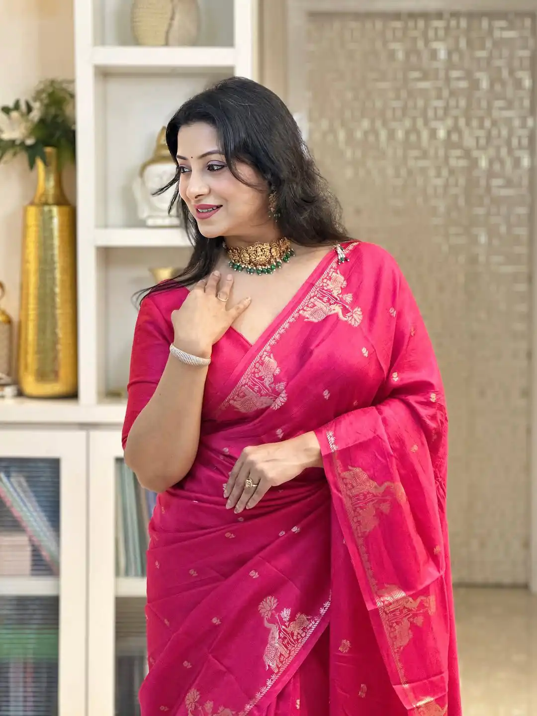 KP 6085 Red Pink Lichi Silk Saree with Lace Border & Lace Work. Special Price ₹1449. Delivery 4-6 Working Days. Shop now. | Creative Sarees, Bollywood Sarees, Designer Sarees, Embroidered Sarees, Ethnic Saree, Modern Digital sarees, Party Wear Sarees, Sarees