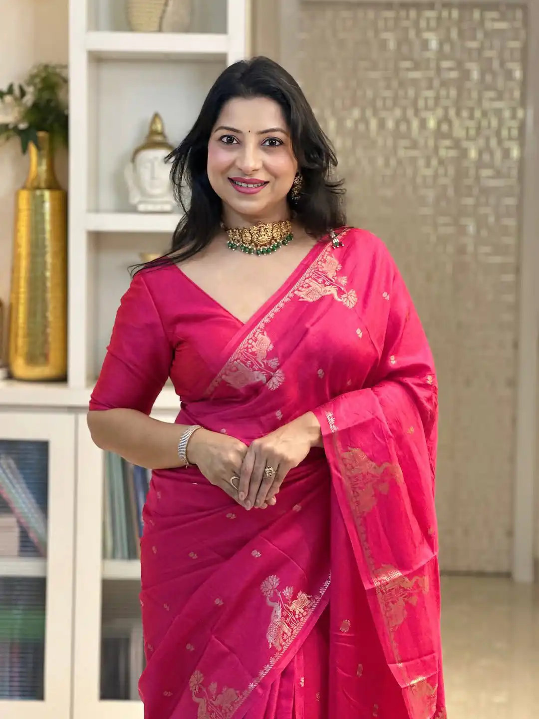 KP 6085 Red Pink Lichi Silk Saree with Lace Border & Lace Work. Special Price ₹1449. Delivery 4-6 Working Days. Shop now. | Creative Sarees, Bollywood Sarees, Designer Sarees, Embroidered Sarees, Ethnic Saree, Modern Digital sarees, Party Wear Sarees, Sarees