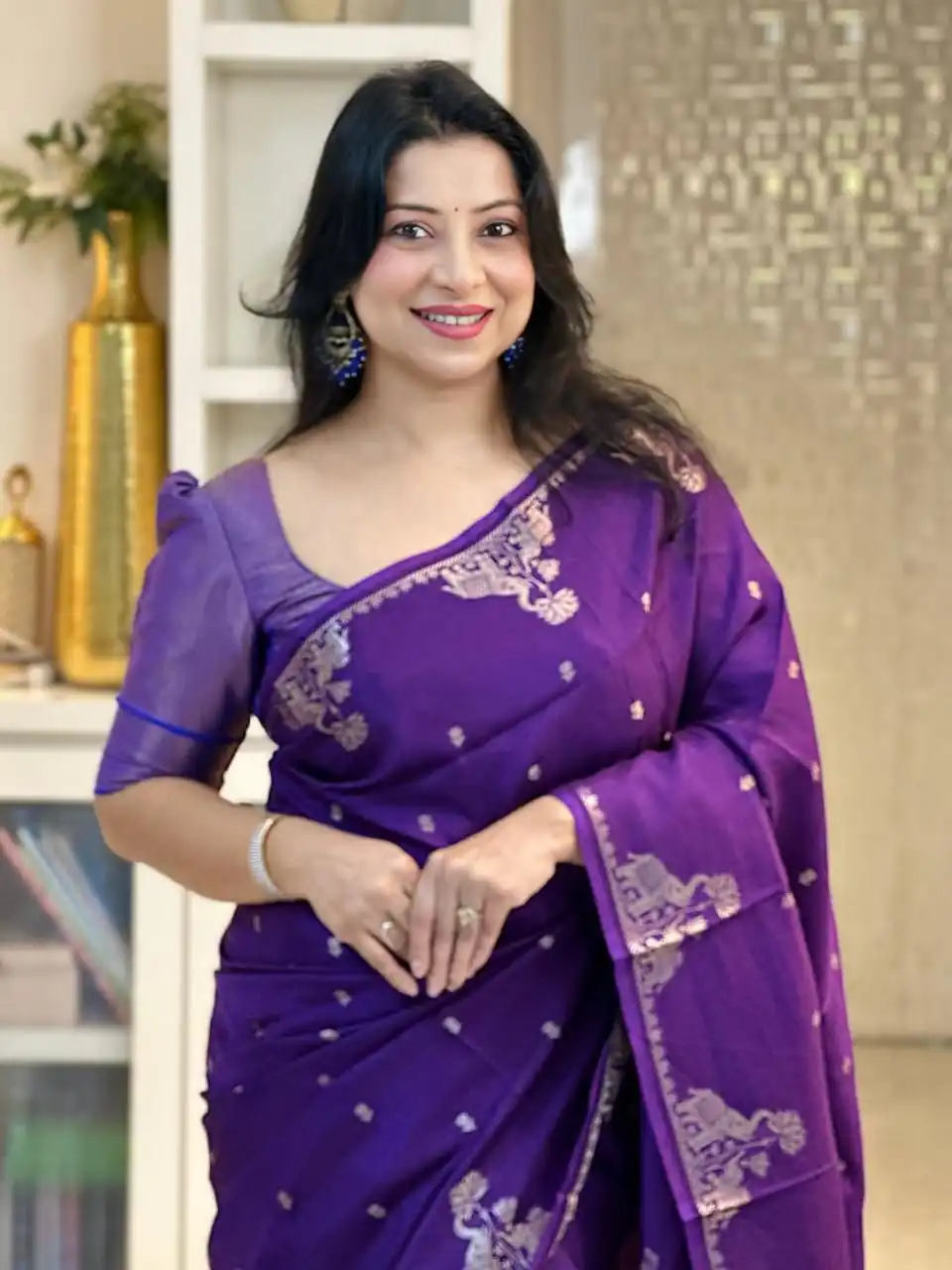 KP 6085 Purple Pink Lichi Silk Saree with Lace Border & Lace Work. Special Price ₹1449. Delivery 4-6 Working Days. Shop now. | Creative Sarees, Bollywood Sarees, Designer Sarees, Embroidered Sarees, Ethnic Saree, Modern Digital sarees, Party Wear Sarees, Sarees