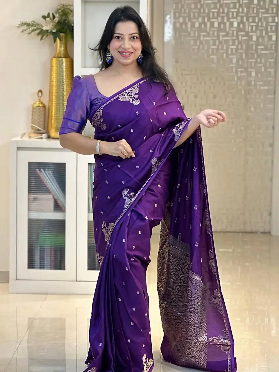 KP 6085 Purple Pink Lichi Silk Saree with Lace Border & Lace Work. Special Price ₹1449. Delivery 4-6 Working Days. Shop now. | Creative Sarees, Bollywood Sarees, Designer Sarees, Embroidered Sarees, Ethnic Saree, Modern Digital sarees, Party Wear Sarees, Sarees