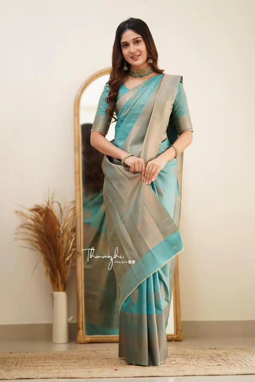 KP 6015 Sky Blue Soft Lichi Silk Saree with Lace Border & Lace Work. Special Price ₹1349. Delivery 4-6 Working Days. Shop now. | Creative Sarees, Bollywood Sarees, Designer Sarees, Embroidered Sarees, Ethnic Saree, Modern Digital sarees, Party Wear Sarees, Sarees