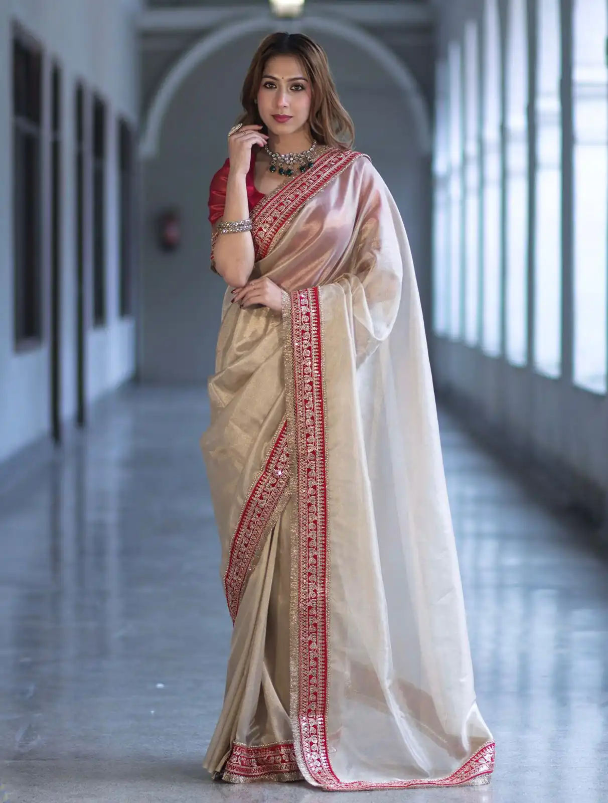 NC 5559 Cream Soft Twil Net Saree. Perfect for Wedding, Party, Onam, Family Gatherings, Mehendi – Festive Deal ₹1849. Delivery 4-6 Working Days | Creative Sarees, Bollywood Sarees, Designer Sarees, Embroidered Sarees, Ethnic Saree, Modern Digital sarees, Party Wear Sarees, Sarees