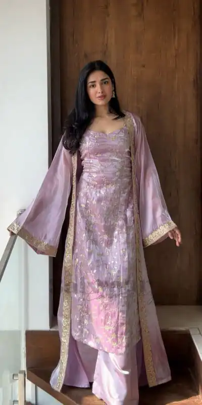 ST 1166 Lavender Zimmy Silk Salwar Suit Perfect for Wedding, Party, Karwa Chauth, Haldi, Eid – . Special Price ₹2149. Delivery 4-6 Working Days. Shop no | Casual Suits, Jump Suits, Creative suits, Designer Suits, Palazzo Suits, Party Wear Suits, Patiala Suits, Salwar suit, Straight Suits