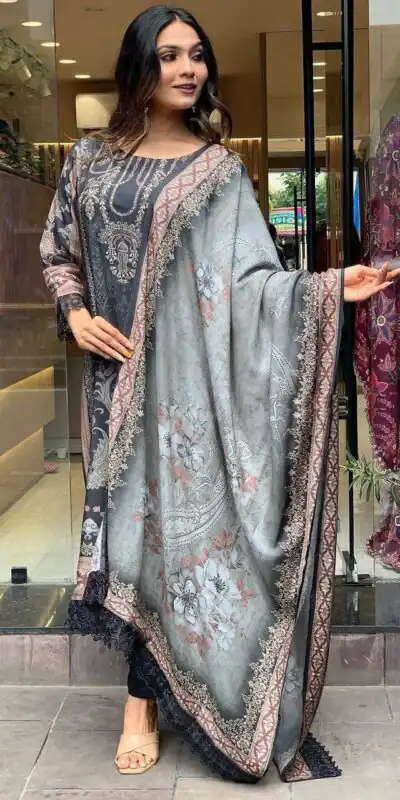 DC G23 Black in Maslin Digital Print Salwar Suit . Wedding, Party, Festive, Events, Introductory Price ₹1749. Delivery 4-6 Working Days. Shop now. | Casual Suits, Jump Suits, Creative suits, Designer Suits, Palazzo Suits, Party Wear Suits, Patiala Suits, Salwar suit, Straight Suits