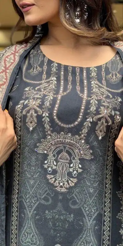 DC G23 Black in Maslin Digital Print Salwar Suit . Wedding, Party, Festive, Events, Introductory Price ₹1749. Delivery 4-6 Working Days. Shop now. | Casual Suits, Jump Suits, Creative suits, Designer Suits, Palazzo Suits, Party Wear Suits, Patiala Suits, Salwar suit, Straight Suits