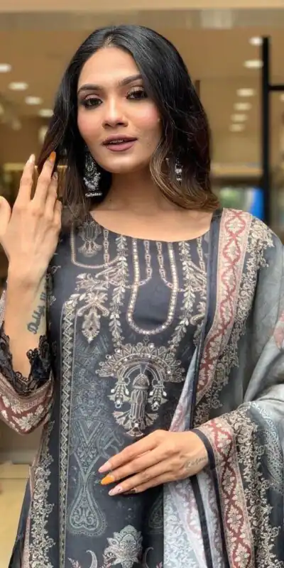 DC G23 Black in Maslin Digital Print Salwar Suit . Wedding, Party, Festive, Events, Introductory Price ₹1749. Delivery 4-6 Working Days. Shop now. | Casual Suits, Jump Suits, Creative suits, Designer Suits, Palazzo Suits, Party Wear Suits, Patiala Suits, Salwar suit, Straight Suits