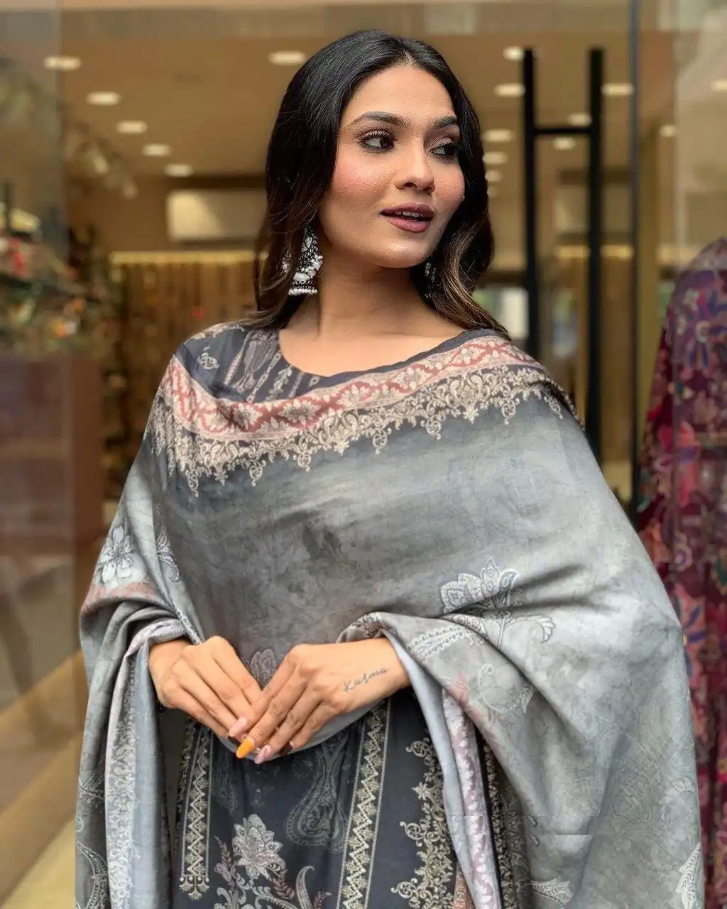 DC G23 Black in Maslin Digital Print Salwar Suit . Wedding, Party, Festive, Events, Introductory Price ₹1749. Delivery 4-6 Working Days. Shop now. | Casual Suits, Jump Suits, Creative suits, Designer Suits, Palazzo Suits, Party Wear Suits, Patiala Suits, Salwar suit, Straight Suits