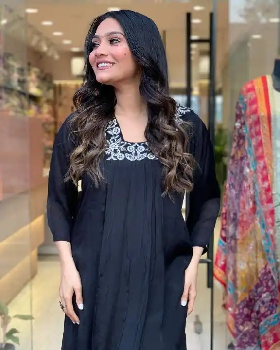 DC G46 Black in Maslin Digital Print Salwar Suit . Wedding, Party, Festive, Events, Introductory Price ₹1699. Delivery 4-6 Working Days. Shop now. | Casual Suits, Jump Suits, Creative suits, Designer Suits, Palazzo Suits, Party Wear Suits, Patiala Suits, Salwar suit, Straight Suits