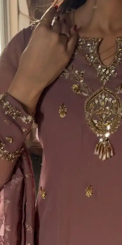 SRK 5328 Onion Color Dual Tone Star Georgette Salwar Suit with Embroidery Work. Affordable Price ₹1949. Delivery 4-6 Working Days. Shop now. | Casual Suits, Jump Suits, Creative suits, Designer Suits, Palazzo Suits, Party Wear Suits, Patiala Suits, Salwar suit, Straight Suits