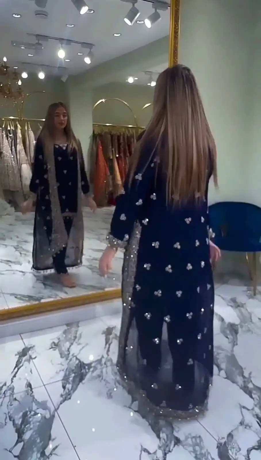 ST 1151 Navy Blue Color Dual Tone Star Georgette Salwar Suit with Embroidery Work. Affordable Price ₹2049. Delivery 4-6 Working Days. Shop now. | Casual Suits, Jump Suits, Creative suits, Designer Suits, Palazzo Suits, Party Wear Suits, Patiala Suits, Salwar suit, Straight Suits