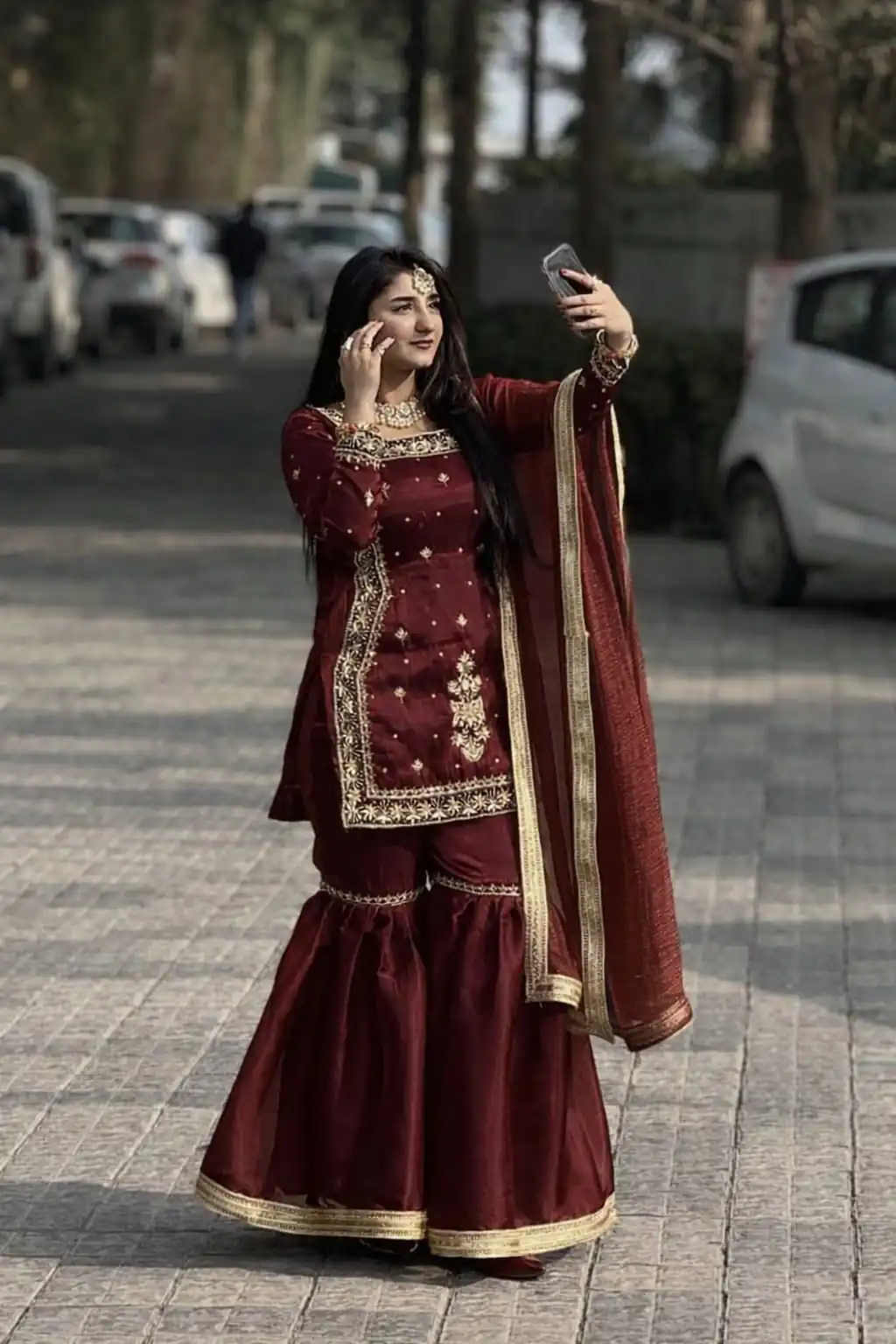 ZC 8010 Maroon Zimmy Silk Salwar Suit with Lace Work & Embroidery Work. Affordable Price ₹2049. Delivery 4-6 Working Days. Shop now. | Casual Suits, Jump Suits, Creative suits, Designer Suits, Palazzo Suits, Party Wear Suits, Patiala Suits, Salwar suit, Straight Suits