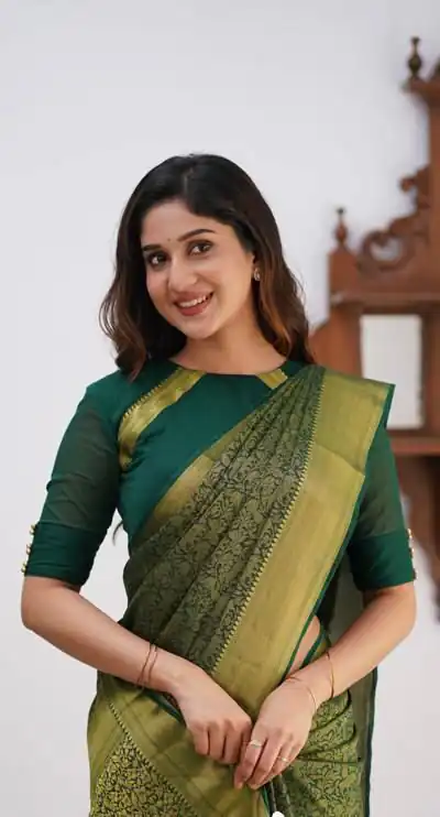 KPR 168 Green in Soft Lichi Silk Lace Border & Lace Work Saree . Available at ₹1299 only. Delivery 4-6 Working Days. Shop now. | Creative Sarees, Bollywood Sarees, Designer Sarees, Embroidered Sarees, Ethnic Saree, Modern Digital sarees, Party Wear Sarees, Sarees