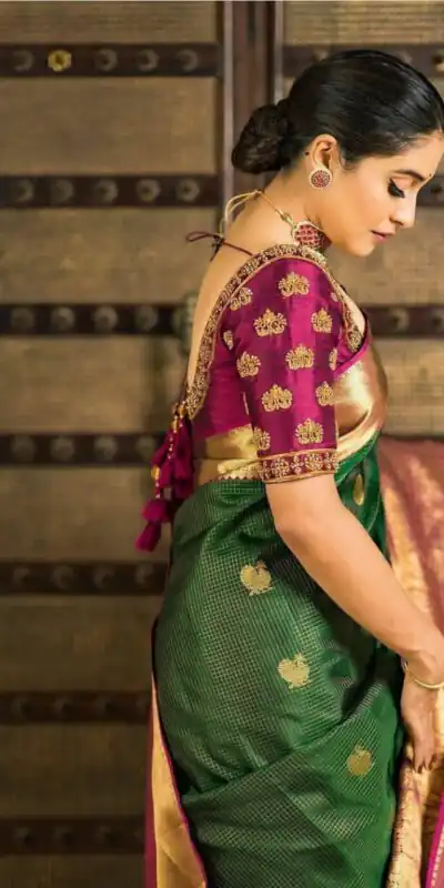 KPR 030 Green Color Soft Lichi Silk Saree with Lace Border & Lace Work. Best Price ₹1499. Delivery 4-6 Working Days. Shop now. | Creative Sarees, Bollywood Sarees, Designer Sarees, Embroidered Sarees, Ethnic Saree, Modern Digital sarees, Party Wear Sarees, Sarees