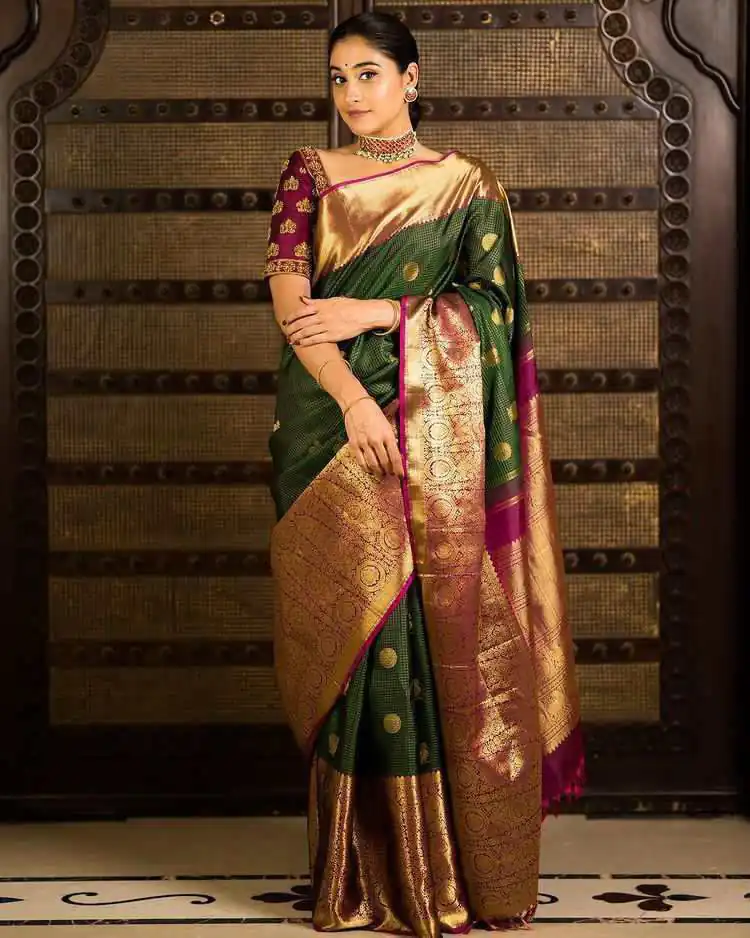 KPR 030 Green Color Soft Lichi Silk Saree with Lace Border & Lace Work. Best Price ₹1499. Delivery 4-6 Working Days. Shop now. | Creative Sarees, Bollywood Sarees, Designer Sarees, Embroidered Sarees, Ethnic Saree, Modern Digital sarees, Party Wear Sarees, Sarees