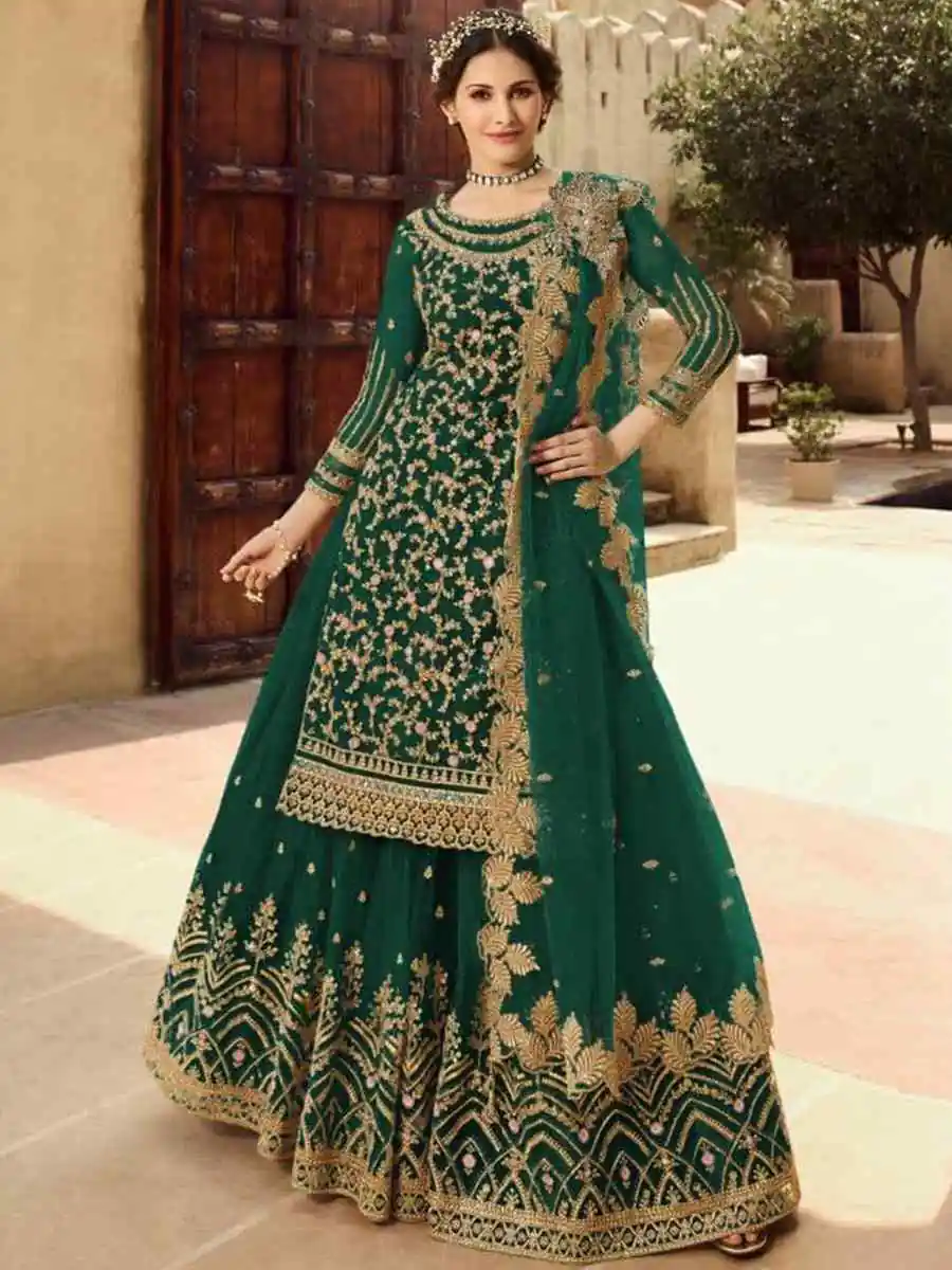 DS 15030 Green Soft Net Salwar Suit Perfect for Wedding, Party, Baisakhi, Makar Sankranti, Pongal – . Special Price ₹2649. Delivery 4-6 Working | Casual Suits, Jump Suits, Creative suits, Designer Suits, Palazzo Suits, Party Wear Suits, Patiala Suits, Salwar suit, Straight Suits