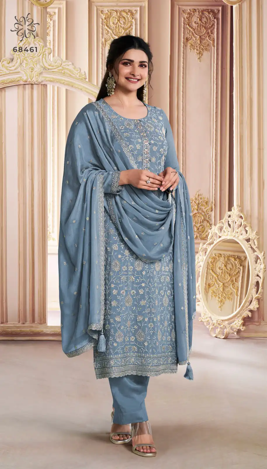 DSV 68461 Grey in Chinon Zari Work & Embroidery Work Salwar Suit . Grab it for ₹2149. Delivery 4-6 Working Days. Shop now. | Casual Suits, Jump Suits, Tops & Bottoms, Track Suits, Trendy Wear, Creative suits, Designer Suits, Palazzo Suits, Party Wear Suits, Patiala Suits, Salwar suit, Straight Suits