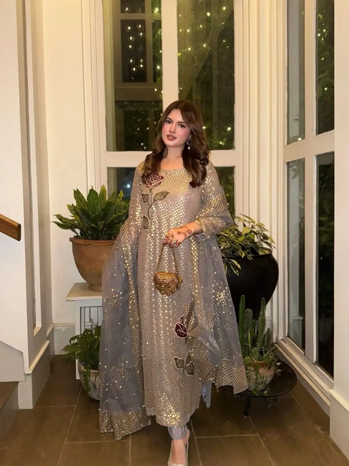 ST 1162 Grey in Faux Georgette Sequins Work & Embroidery Work Salwar Suit . Get it for ₹1999. Delivery 4-6 Working Days. Shop now. | Casual Suits, Jump Suits, Creative suits, Designer Suits, Palazzo Suits, Party Wear Suits, Patiala Suits, Salwar suit, Straight Suits