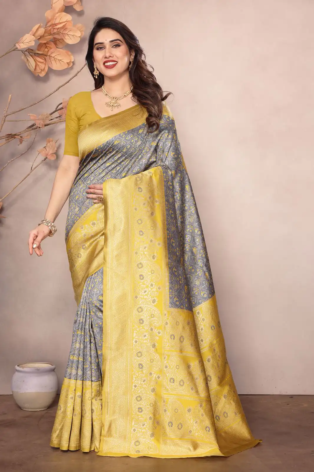 KPR 216 Grey in Soft Lichi Silk Lace Border & Lace Work Saree . Exclusive Offer ₹1449. Delivery 4-6 Working Days. Shop now. | Creative Sarees, Bollywood Sarees, Designer Sarees, Embroidered Sarees, Ethnic Saree, Modern Digital sarees, Party Wear Sarees, Sarees