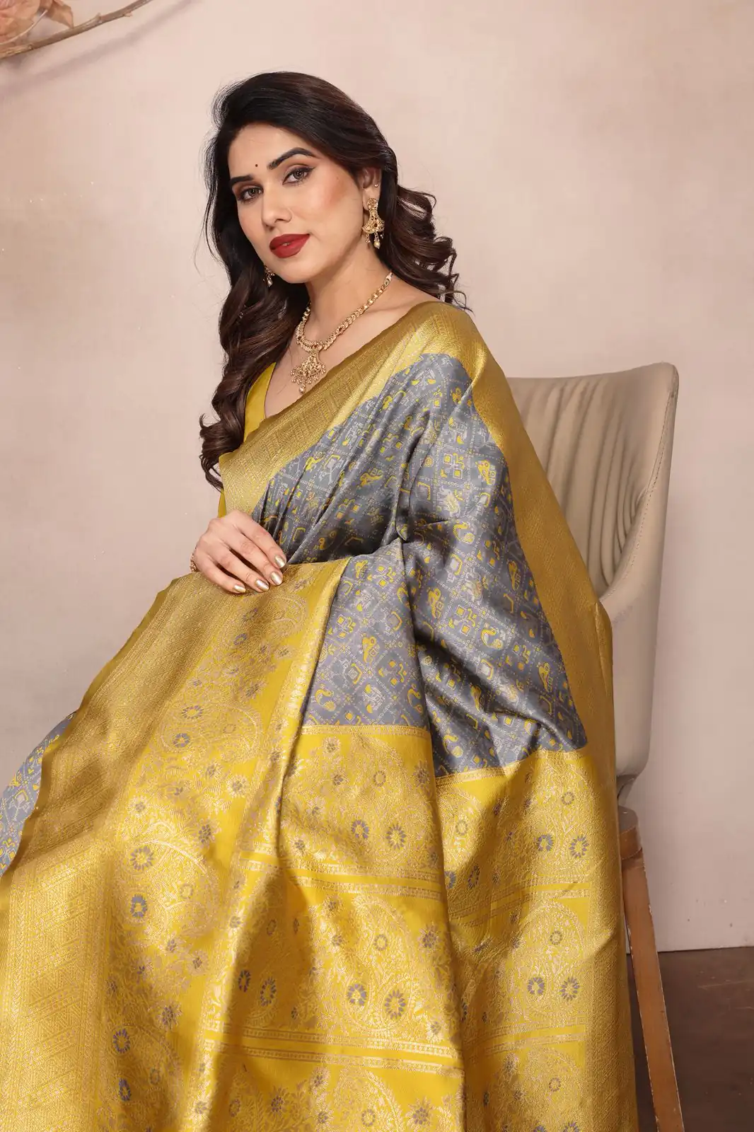KPR 216 Grey in Soft Lichi Silk Lace Border & Lace Work Saree . Exclusive Offer ₹1449. Delivery 4-6 Working Days. Shop now. | Creative Sarees, Bollywood Sarees, Designer Sarees, Embroidered Sarees, Ethnic Saree, Modern Digital sarees, Party Wear Sarees, Sarees