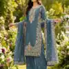 SRK 5316 Grey Organza Silk Salwar Suit Perfect for Wedding, Party, Makar Sankranti, Eid, Durga Puja – . Affordable Price ₹2149. Delivery 4-6 Workin | Casual Suits, Jump Suits, Creative suits, Designer Suits, Palazzo Suits, Party Wear Suits, Patiala Suits, Salwar suit, Straight Suits